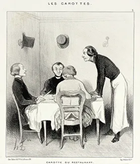 Shocked Prints: Carotte du Restaurant, 1844. Creator: Honore Daumier