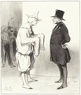 Party Prints: Carotte du voltigeur, 1844. Creator: Honore Daumier