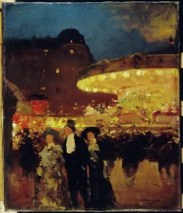 The carousel, c1900. Creator: Unknown