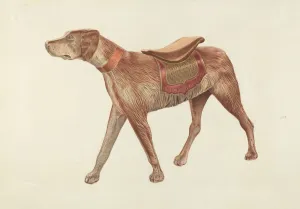 Carousel Prints: Carousel Dog, c. 1938. Creator: Michael Riccitelli
