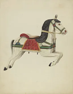 Carousel Horse, 1935/1942. Creator: Howard Weld