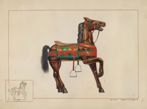 Carousel Horse, c. 1938. Creator: Ernest A Towers Jr