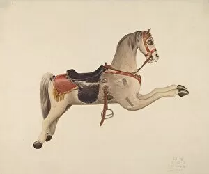 Carousel Horse Collection: Carousel Horse, c. 1938. Creator: John Sullivan
