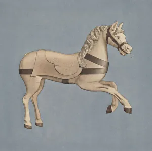 Carousel Horse, c. 1939. Creator: Henry Murphy