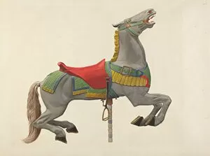 Carousel Horse, c. 1941. Creator: John W Kelleher