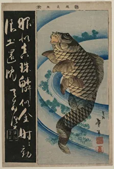 Carp and Waterweeds, c. early 1830s. Creator: Katsushika Taito II (Japanese, active c