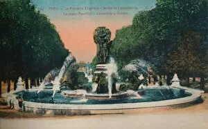 A Papeghin Gallery: The Carpeaux Fountain - Jardin du Luxembourg, Paris, c1920