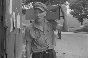Smoking Pipe Prints: Carpenter, Westmoreland County, Pennsylvania, 1935. Creator: Walker Evans