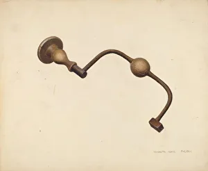 Carpentry Gallery: Carpenters Brace, c. 1939. Creator: Henrietta S. Hukill