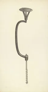 Jacob Lipkin Prints: Carpenter's Brace, c. 1941. Creator: Jacob Lipkin