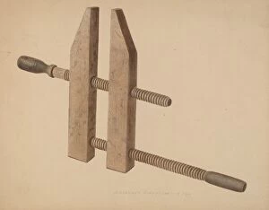 Carpentry Gallery: Carpenters Clamp, 1939. Creator: Alexander Anderson