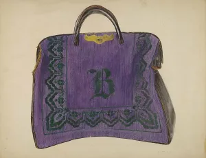 Carpet Bag Prints: Carpet Bag, 1938. Creator: J. J. Neill