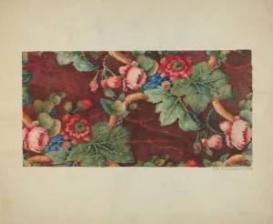 George Loughridge Prints: Carpet, c. 1936. Creator: George Loughridge