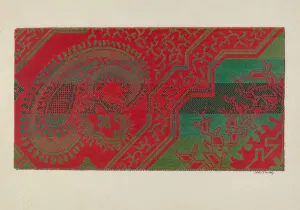 Carpet Collection: Carpet, c. 1940. Creator: Merkley, Arthur G