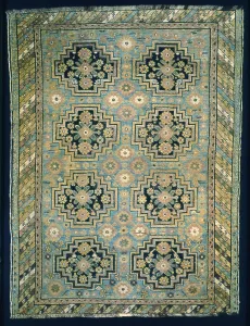 Caucasus Asia Prints: Carpet, Caucasus, 1875/1900. Creator: Unknown