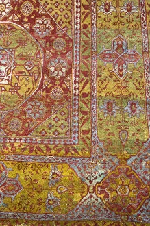 Carpets Gallery: Carpet, Egypt, Mamluk period (1250-1517), early 16th century. Creator: Unknown