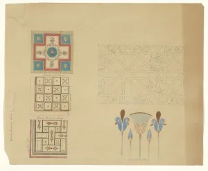 Viennese Prints: Carpet (?), Floors and Egyptian motifs