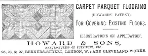 Carpet Parquet Flooring - Howard & Sons, 1883. DELETE - DUPLICATE Creator: Unknown