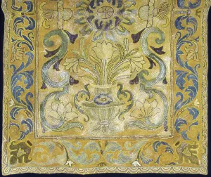Fibre Prints: Carpet, Portugal, 18th century. Creator: Unknown
