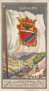 Quarrying Prints: Carrara, from the City Flags series (N6) for Allen & Ginter Cigarettes Brands, 1887