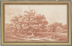 The Carrefour de l'Aiguille in the Forest of Fontainebleau, c. 1770. Creator: Jean Baptiste Le Prince