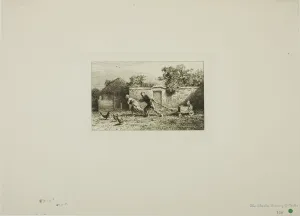 Jacque Charles Emile Prints: The Carriage, 1865. Creator: Charles Emile Jacque