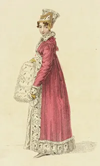 Hand Warmer Prints: Carriage Costume, 1816. Creator: John Bell
