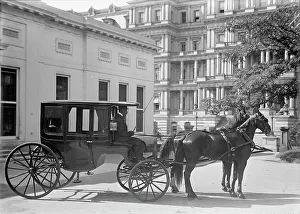 Carriage of David Franklin Houston, Secretary of Agriculture, 1914. Creator: Harris & Ewing. Carriage of David Franklin Houston, Secretary of Agriculture, 1914. Creator: Harris & Ewing