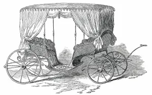 Upholstered Seat Prints: Carriage for his Highness Said Pacha, 1850. Creator: Unknown