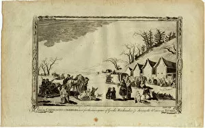 Carriages and sledges during the Winter in Russia. Artist: Anonymous