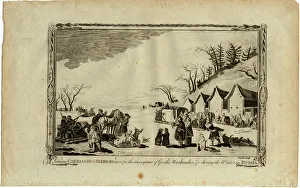 Troika Prints: Carriages and sledges during the Winter in Russia. Artist: Anonymous