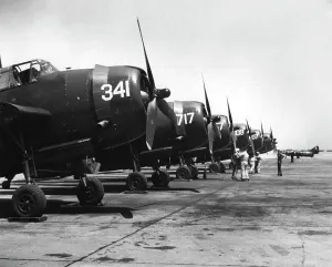 Carrier-borne planes to be transferred to the French with the carrier Langley, 1951