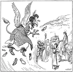 Talon Prints: She became a carrier-griffin, 1906. Artist: Gordon Frederick Browne