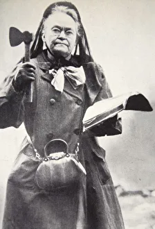 Carry Gallery: Carry Nation, the Kansas Saloon Smasher, c1900s