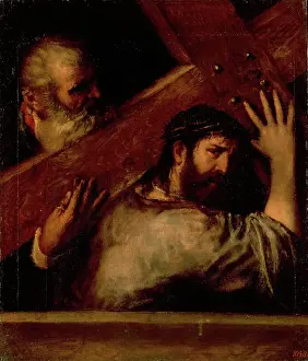Crosses Prints: Carrying of the Cross, 1565. Creator: Titian