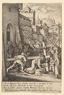 Ladder Prints: Carrying the cross, 1625-77. Creator: Wenceslaus Hollar
