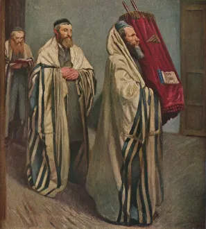 Sir William Rothenstein Prints: Carrying the Law, 1907. Artist: William Rothenstein