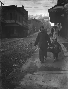 Chinese Americans Prints: Carrying New Year's presents