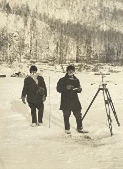 Vladimir Ivanovich Fedorov Prints: Carrying out a scale survey on the banks of the Zeya River