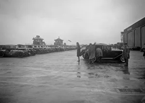 Aerodrome Prints: Cars at the Riley Motor Club Rally, Croydon Aerodrome, 25 April 1931. Artist: Bill Brunell