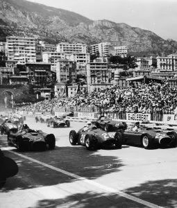 Start Prints: Cars on the starting grid, Monaco, 1950s