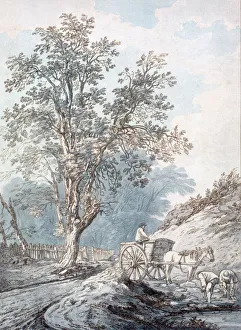 Farmer Prints: Cart and Horse, 18th Century. Creator: Joseph Constantine Stadler (fl. 1780-1812)