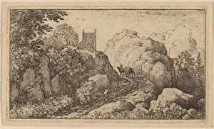 Cart in a Narrow Pass, probably c. 1645 / 1656. Creator: Allart van Everdingen