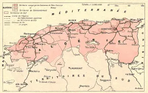 Carte administrative de l'Algerie; Afrique du nord, 1914. Creator: Unknown