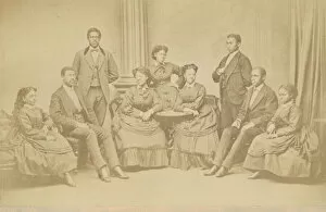 Association Gallery: Carte-de-visite of the Jubilee Singers, 1872; printed later. Creator: James Wallace Black