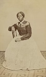 Heroine Gallery: Carte-de-visite portrait of Harriet Tubman, 1868-1869. Creator: Benjamin F. Powelson
