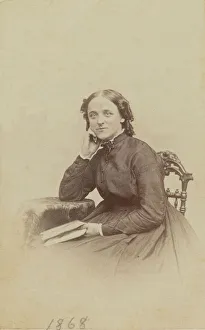 Ringlets Collection: Carte-de-visite portrait of Sally Cadwallader Ely, 1862-1869. Creator: Henry C. Phillips