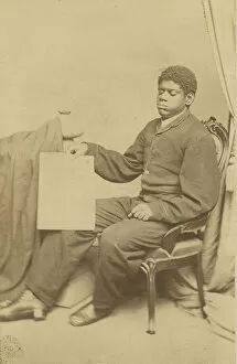 Carte-de-visite of Thomas Wiggins, also known as Blind Tom, ca. 1870. Creator: WL Germon