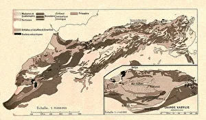 Carte geologique; Afrique du nord, 1914. Creator: Unknown