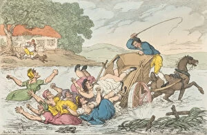 Gipsy Gallery: The Carter and the Gipsies, May 10, 1815. May 10, 1815. Creator: Thomas Rowlandson